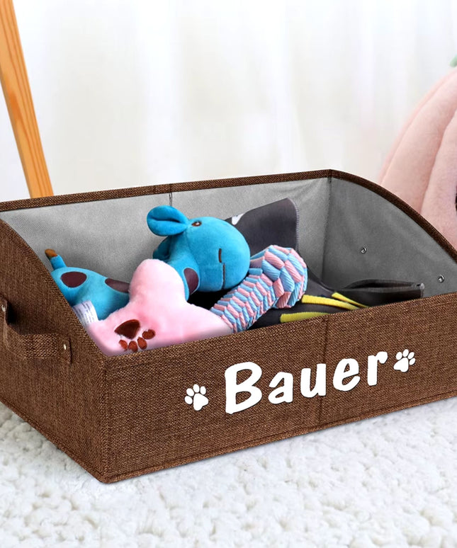 Personalized Foldable Pet Toy Basket