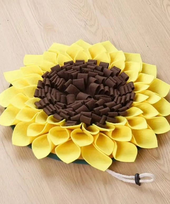 Sunflower Snuffle Mat for Dogs – Nosework & Foraging Toy