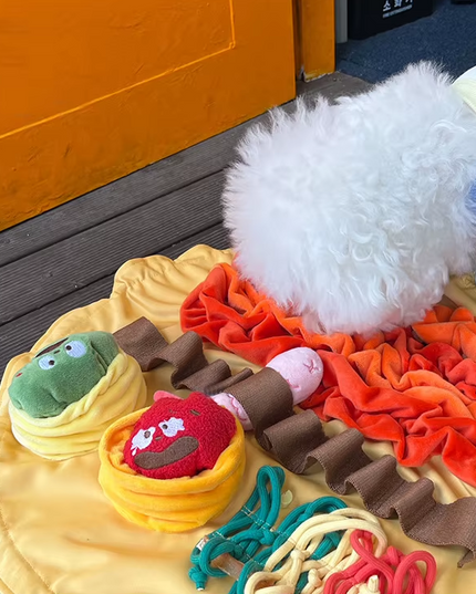 Dumpling Snuffle Mat for Dogs – Interactive Nosework Puzzle Toy