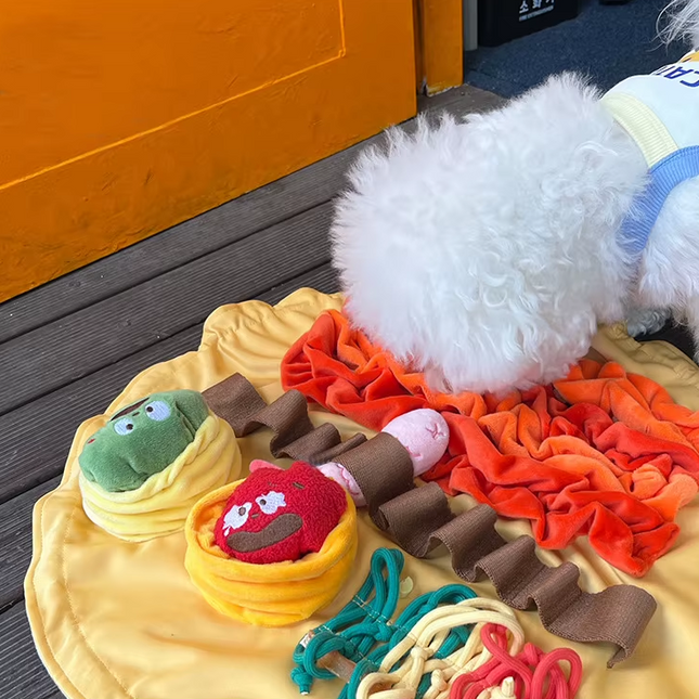 Dumpling Snuffle Mat for Dogs – Interactive Nosework Puzzle Toy