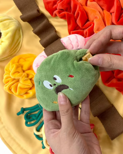 Dumpling Snuffle Mat for Dogs – Interactive Nosework Puzzle Toy