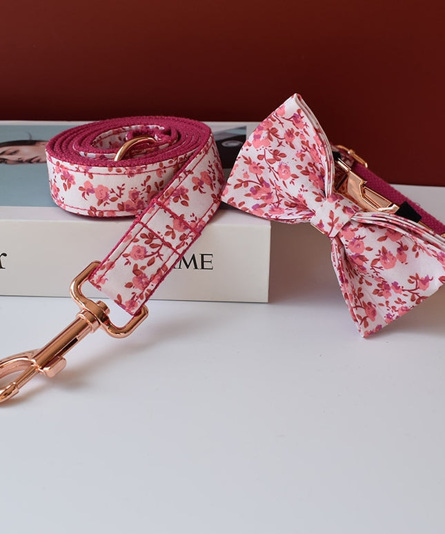 Pink Floral Print Leash