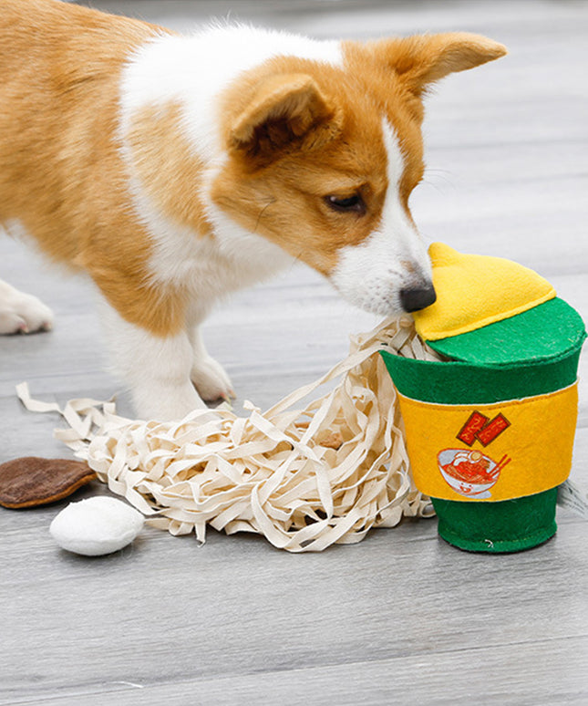Ramen Nosework Dog Toy – Interactive Snuffle & Treat Puzzle
