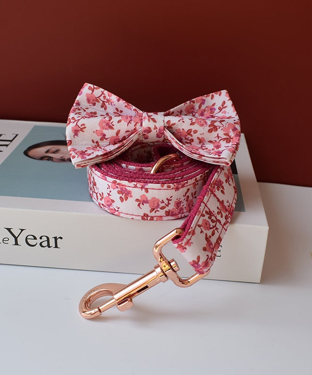 Pink Floral Print Leash