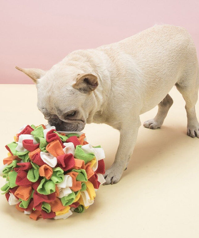 Knotted Snuffle Ball for Dogs – Interactive Nosework Toy