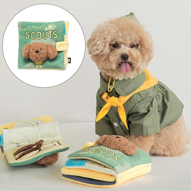 Snuffle Book for Dogs – Interactive Nosework Puzzle Toy