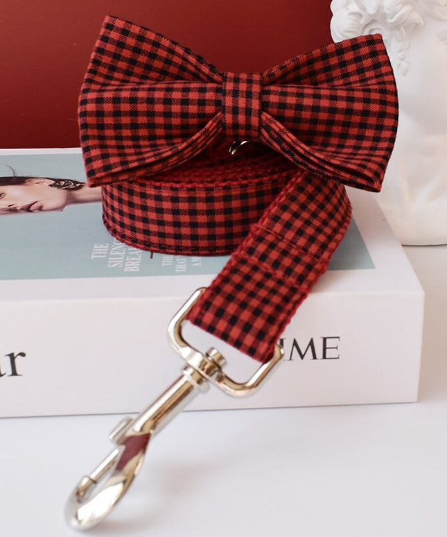 Red Checkered Leash