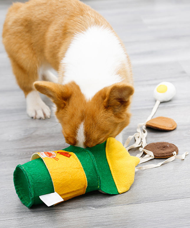 Ramen Nosework Dog Toy – Interactive Snuffle & Treat Puzzle