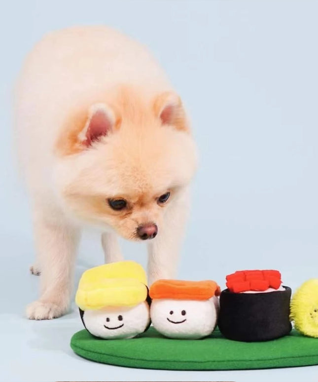 Sushi Dog Toy Set – Interactive Plush Toys