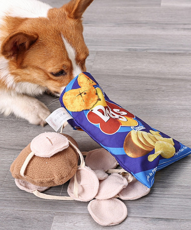 Potato Chips Nosework Dog Toy – Interactive Treat Puzzle