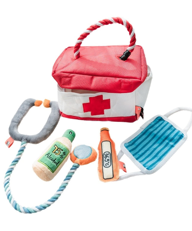 Medical Bag Interactive Dog Toy Set