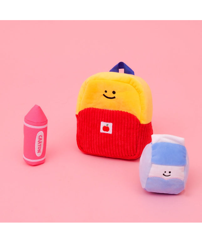 Cute School Backpack Interactive Dog Toy