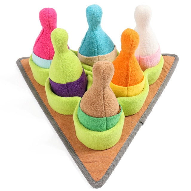 Bowling Pin Nosework Dog Toy – Interactive Treat Puzzle