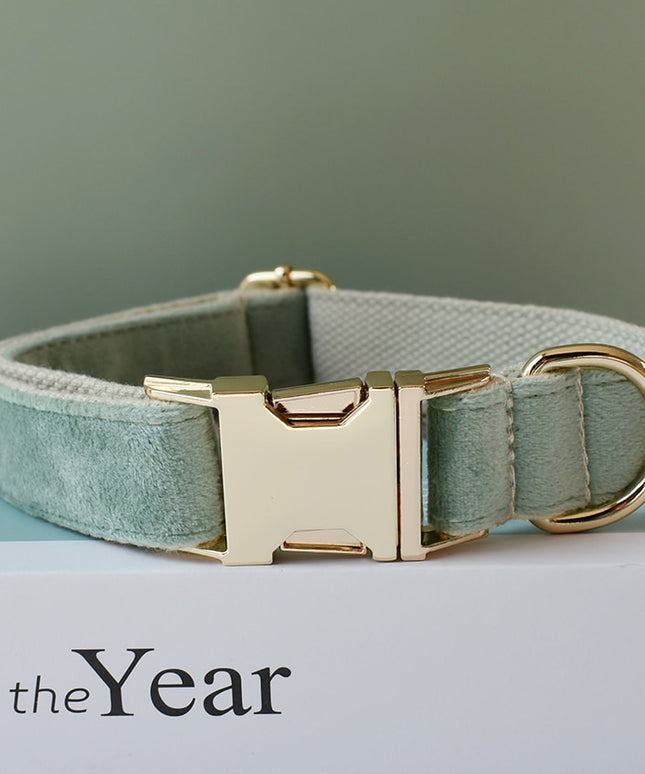 Mint Green Personalized Bow Tie Collar