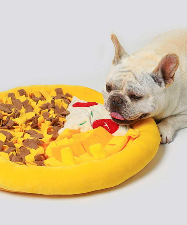 Pizza Snuffle Mat for Dogs – Interactive Nosework Toy