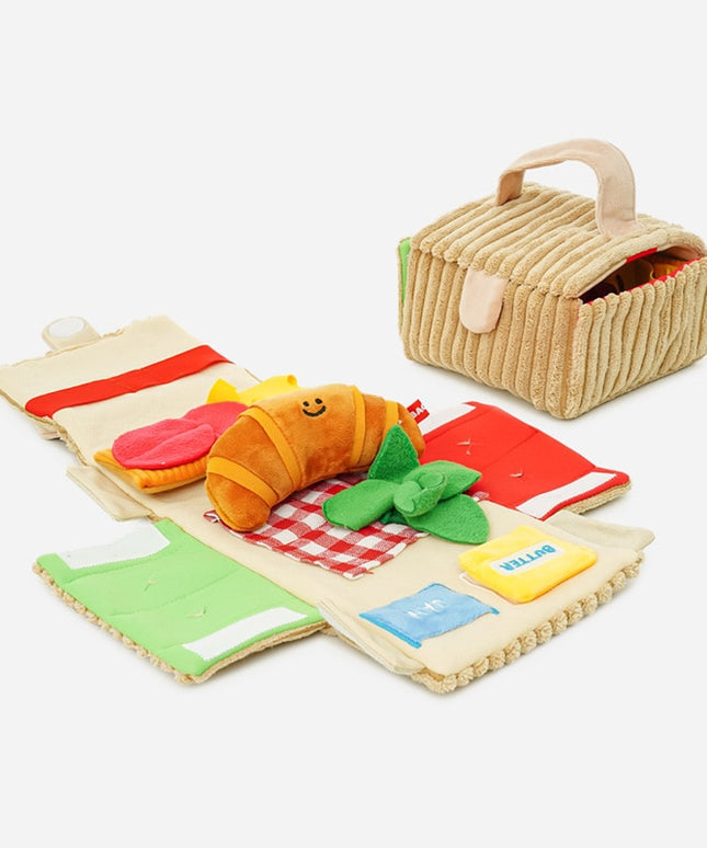 Picnic Basket Nosework Dog Toy – Interactive Treat Puzzle