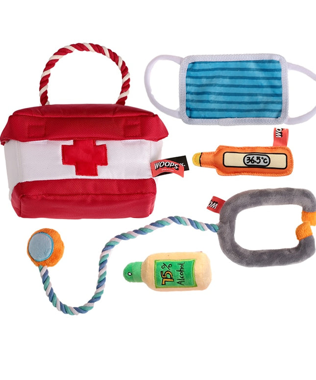 Medical Bag Interactive Dog Toy Set