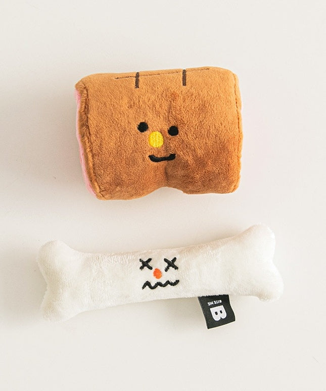 BBQ Meat Dog Toy – Interactive Squeaky Plush Toy