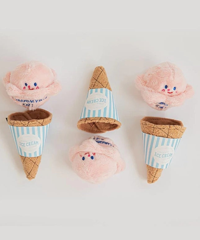 Ice Cream Cone Nosework Dog Toy – Interactive Treat Puzzle